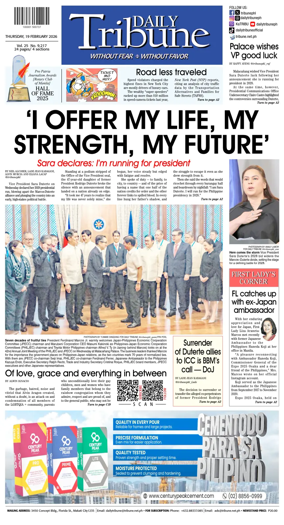 Cover of Daily Tribune (Philippines)