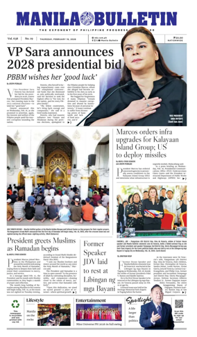 Cover of Manila Bulletin
