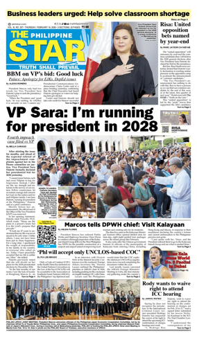 Cover of The Philippine Star