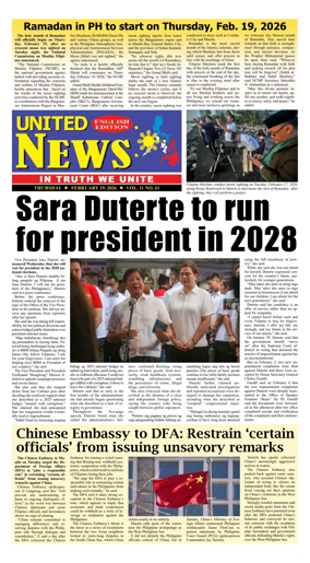 Cover of United News - English Edition