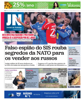 Cover of Jornal de Noticias