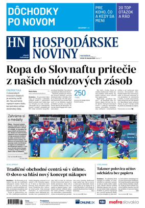 Cover of Hospodarske noviny