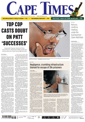 Cover of Cape Times