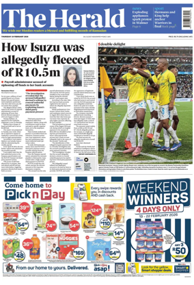 Cover of The Herald (South Africa)