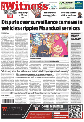 Cover of The Witness (South Africa)