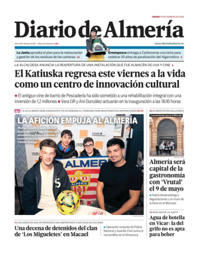 Cover of Diario de Almeria
