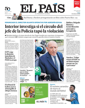 Cover of EL PAIS primera edicion