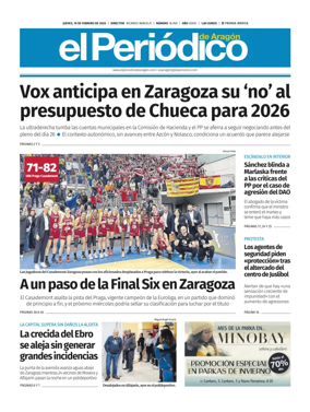 Cover of El Periodico Aragon