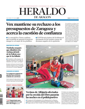 Cover of Heraldo de Aragon