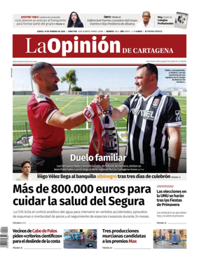 Cover of La Opinion de Murcia (Cartagena)