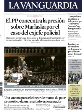 Cover of La Vanguardia (1st Edition)