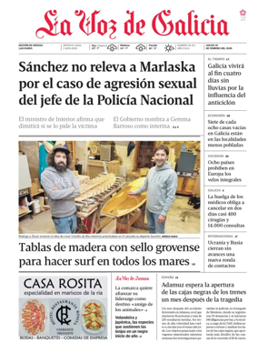 Cover of La Voz de Galicia (Arousa)