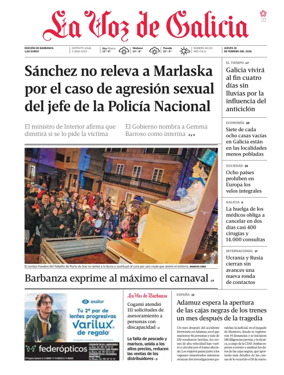 Cover of La Voz de Galicia (Barbanza)