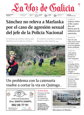 Cover of La Voz de Galicia (Monforte)