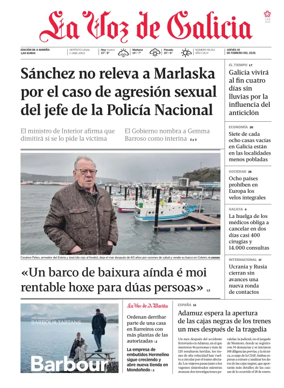 Cover of La Voz de Galicia (Viveiro)