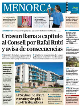 Cover of Menorca Diario Insular