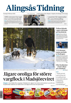 Cover of Alingsas Tidning