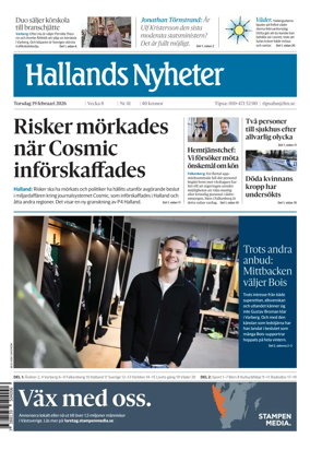 Cover of Hallands Nyheter