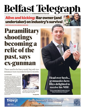 Cover of Belfast Telegraph