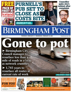 Cover of Birmingham Post