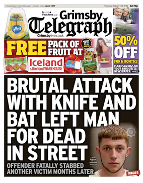 Cover of Grimsby Telegraph