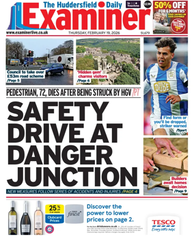 Cover of Huddersfield Daily Examiner