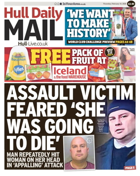 Cover of Hull Daily Mail