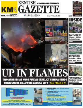 Cover of Kentish Gazette Canterbury & District