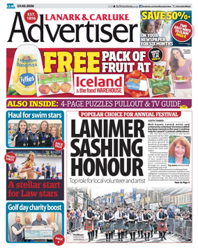 Cover of Lanark & Carluke Advertiser
