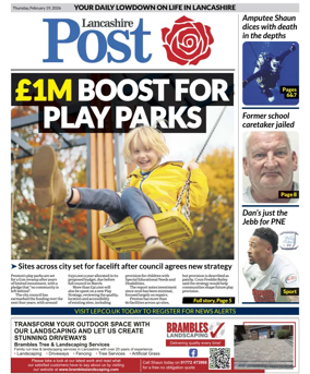 Cover of Lancashire Evening Post