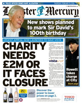 Cover of Leicester Mercury