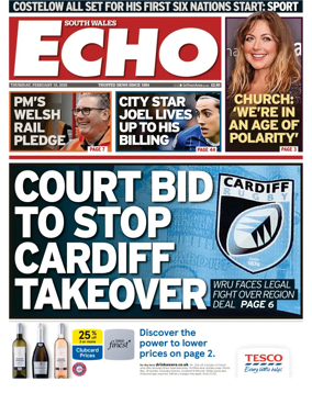 Cover of South Wales Echo