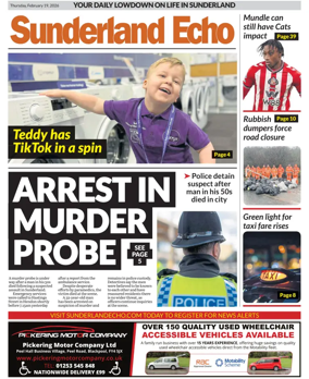Cover of Sunderland Echo