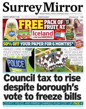 Cover of Surrey Mirror