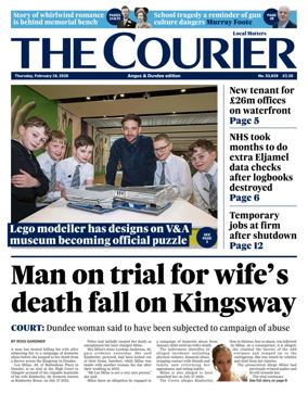 Cover of The Courier & Advertiser (Angus and Dundee)
