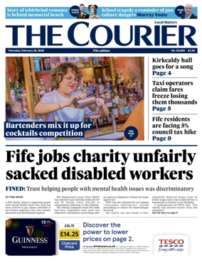 Cover of The Courier & Advertiser (Fife Edition)
