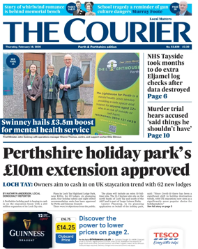 Cover of The Courier & Advertiser (Perth and Perthshire Edition)