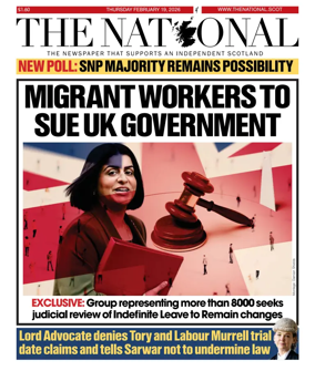 Cover of The National (Scotland)