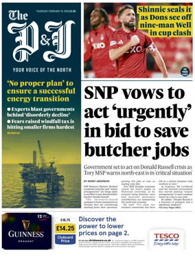 Cover of The Press and Journal (Aberdeen and Aberdeenshire)