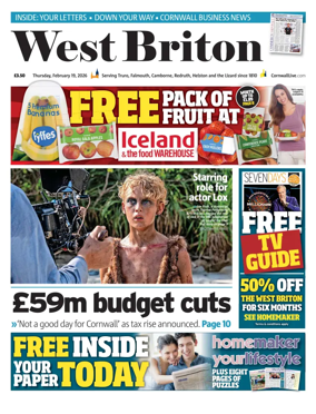 Cover of West Briton (Falmouth Penryn Helston The Lizard)