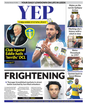 Cover of Yorkshire Evening Post