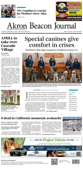 Cover of Akron Beacon Journal