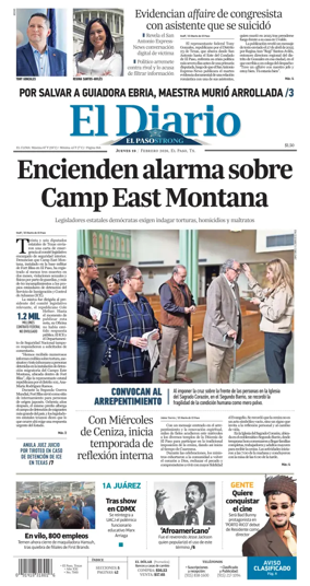 Cover of El Diario de El Paso