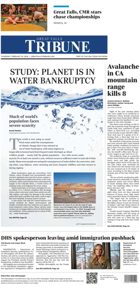 Cover of Great Falls Tribune