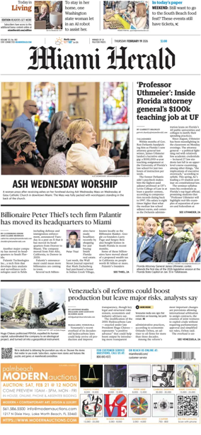 Cover of Miami Herald