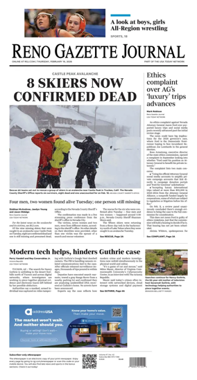 Cover of Reno Gazette Journal