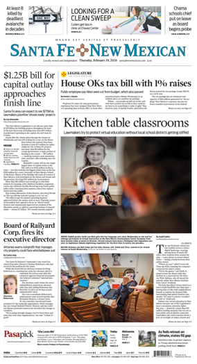 Cover of Santa Fe New Mexican