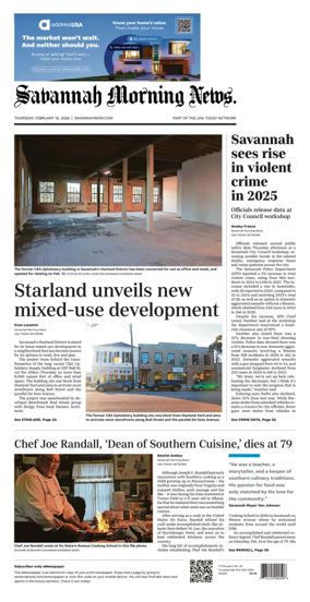 Cover of Savannah Morning News