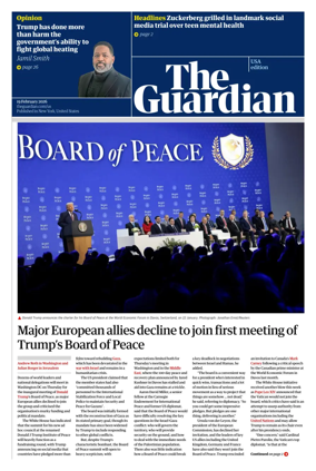 Cover of The Guardian (USA)