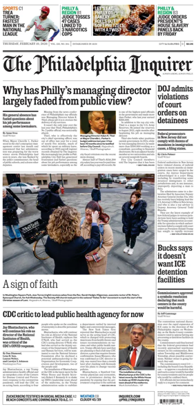 Cover of The Philadelphia Inquirer